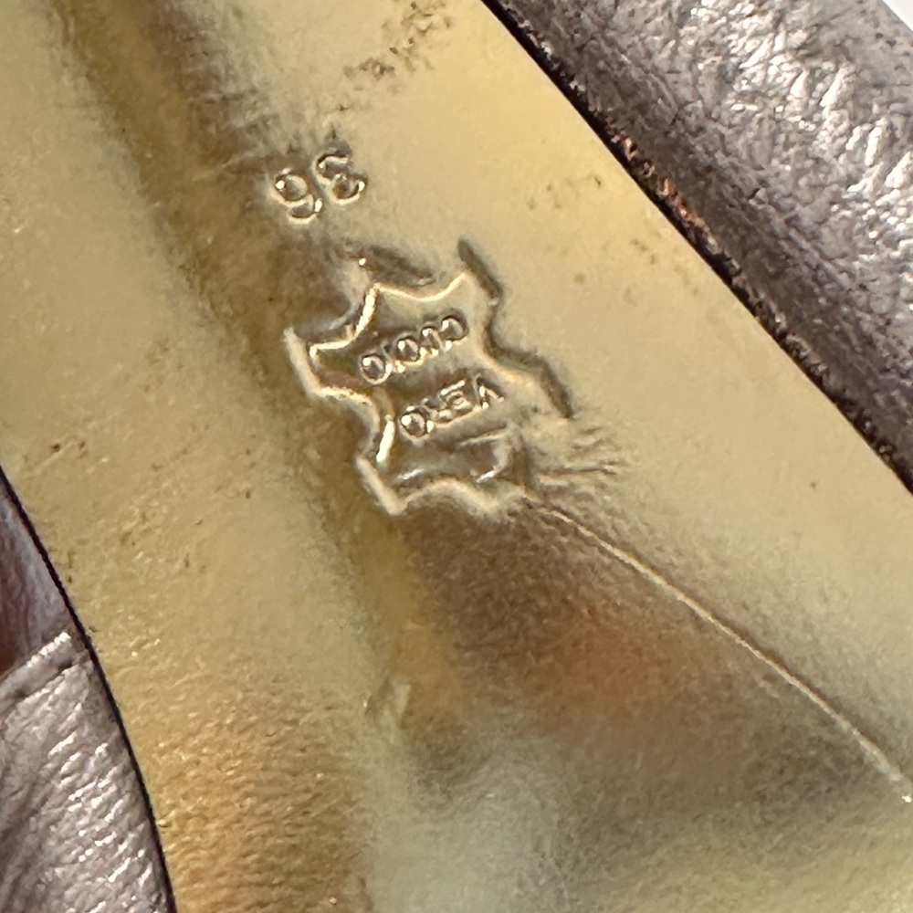 Versace Metallic Silver Heels - Picture 4 of 12
